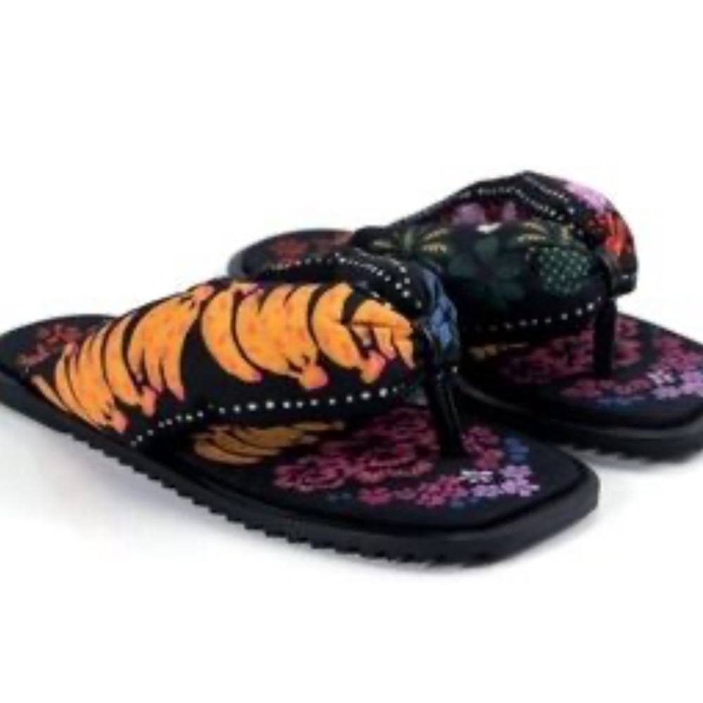 FARM Rio Multicolor Patterned Footwear Size 8 - Picture 1 of 8